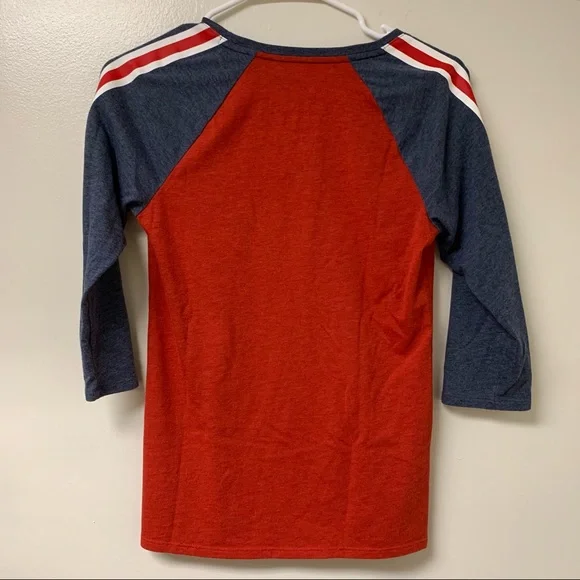 Nike MLB Women’s St. Louis Cardinals Baseball‎ Tee 3/4 Sleeve Stripped Size XS - Picture 3 of 5